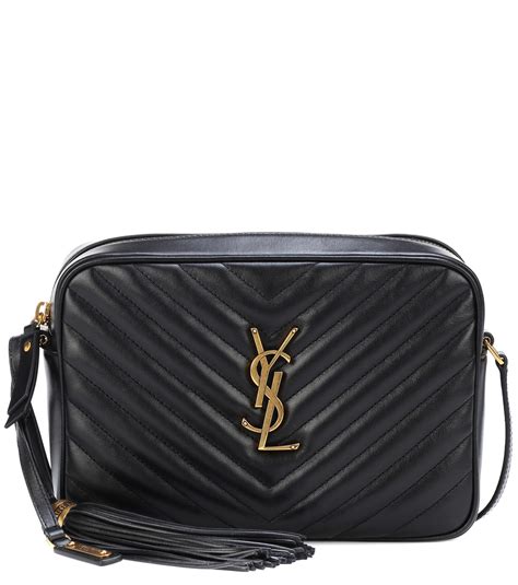 ysl black bag gold logo|YSL shoulder bag price.